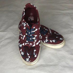 Disney Mickey Mouse Burgundy Navy Blue Varsity